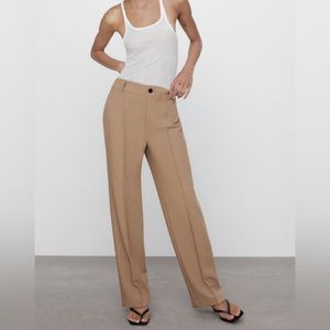 Zara Camel Coloured Trousers